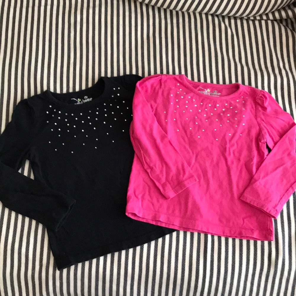 TWO 4t shirts with rhinestones